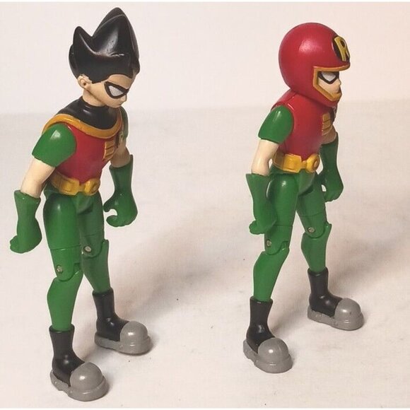 DC Comics Teen Titans Robin 2 Action Figures Robin With Red Motorcycle Helmet - Picture 3 of 5